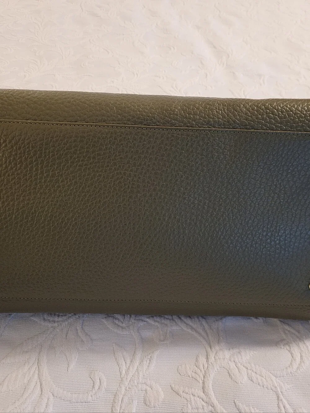 Divina Firenze  Olive Green Leather Satchel